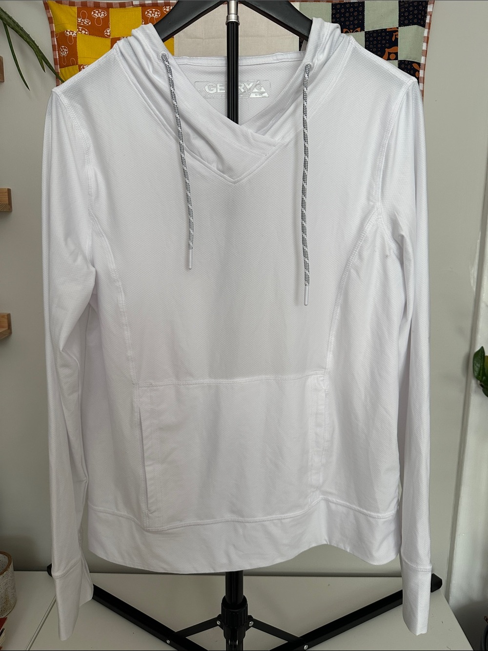 Gerry Weber White Hooded Pullover with Drawstring